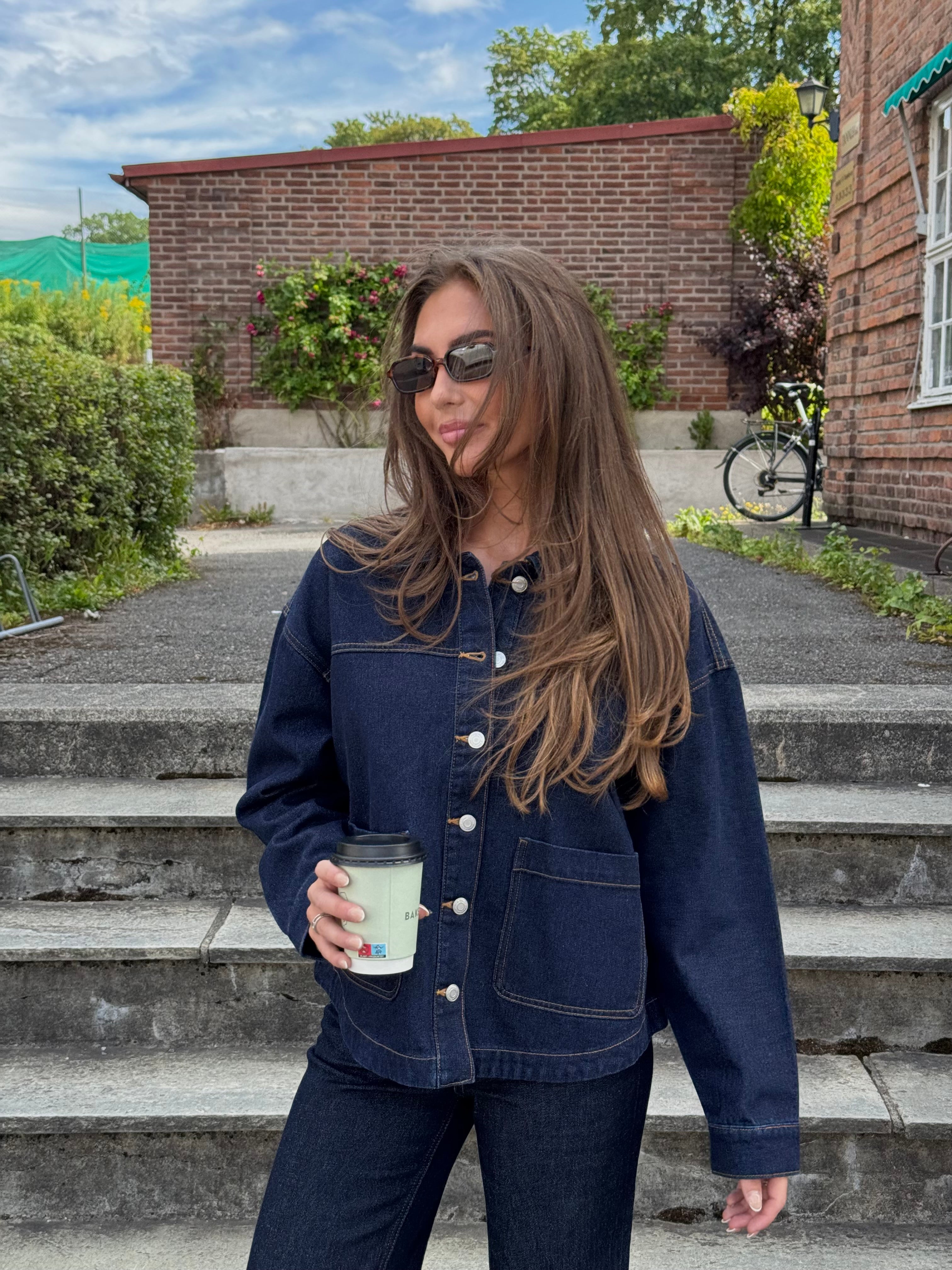 VMJAMIE Denim Jacket - Dark Blue Denim